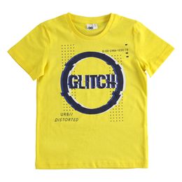 100% cotton T-shirt with "Glitch" print