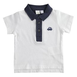 100% cotton short-sleeved polo shirt with horses