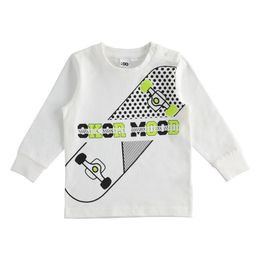 100% cotton crew-neck t-shirt with various printed details