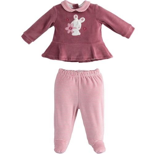 TWO PIECES ROMPERS SUIT WITH FEET