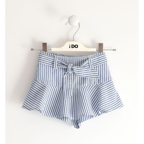 Children's striped patterned short pants in cotton - 44762