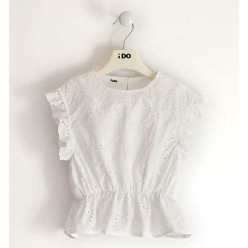 Little girl shirt in san gallo cotton fabric - 44852