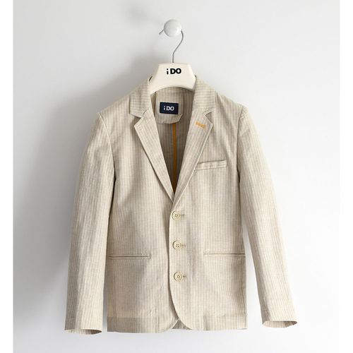 Boy's jacket in linen and viscose blend - 44470