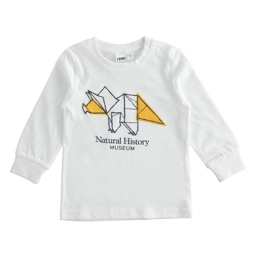 Maglietta bambino in cotone stampa dinosauro - 44208