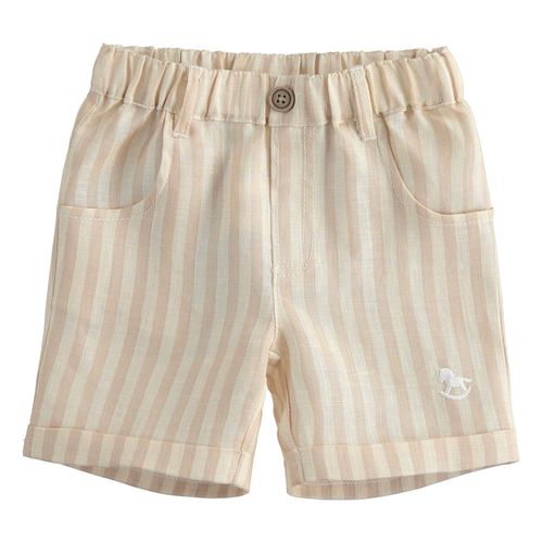 Newborn striped linen shorts - 44107