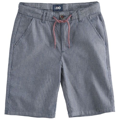 Short striped denim effect trousers for boys - 44426