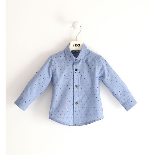 Cotton boy shirt with all over print - 44203