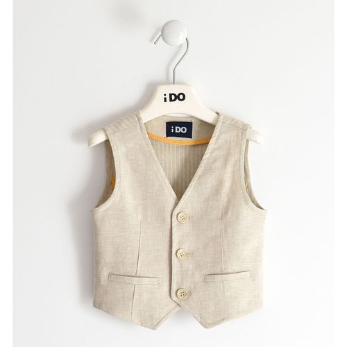 Elegant linen and viscose vest for boys - 44255