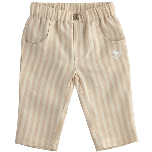 Elegante pantalone neonato in in lino - 44091