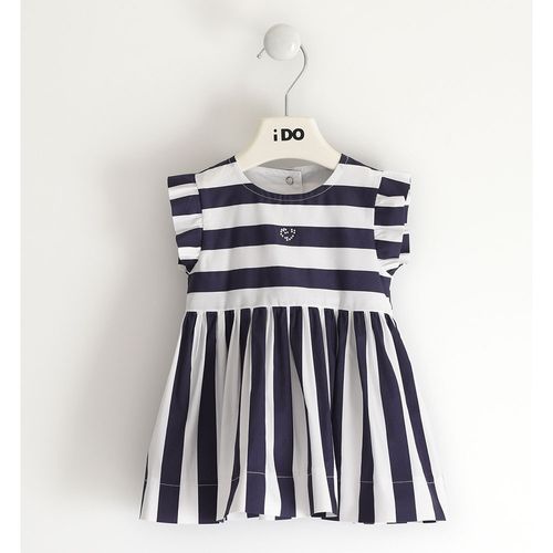 Reversible striped baby girl dress - 44141