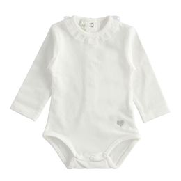 Long sleeves bodysuit for newborn girl with ruffles - 44195