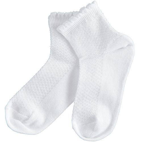 Socks for girl in embroidered fabric - 44963