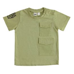 Children's cotton T-shirt with double pocket - 44676
