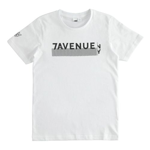 Children's cotton T-shirt with 7avenue print - 44406