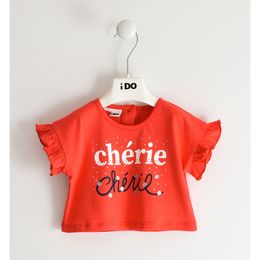 Girl's cotton sweater with "chérie" writing - 44747