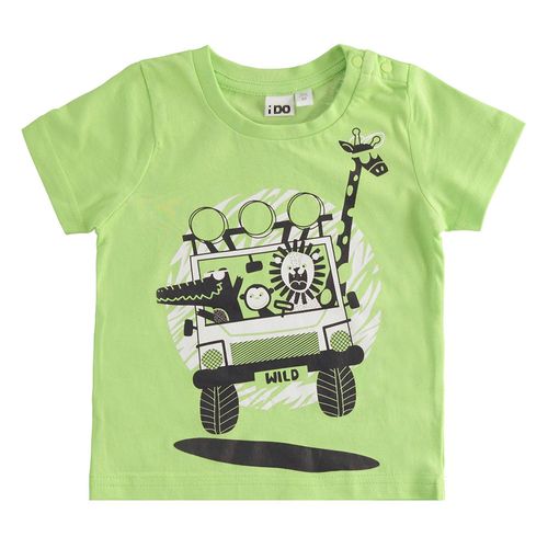 Children's cotton T-shirt with graphics - 44009