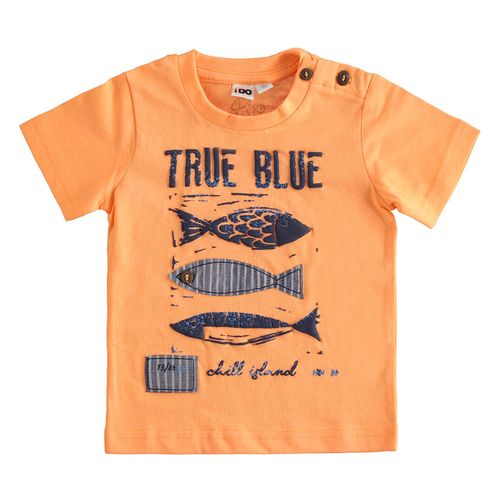 Boys fish print cotton t-shirt - 44238