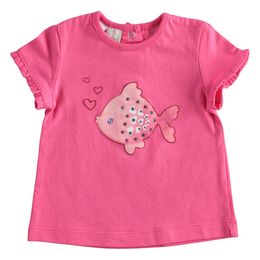 Newborn cotton T-shirt with little fish - 44634