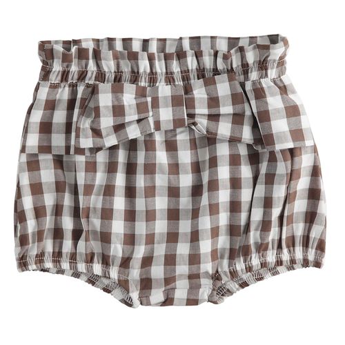 Baby girl shorts in check patterned cotton - 44640