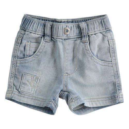Stretch denim short trousers for babies - 44612