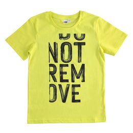 Children's cotton T-shirt with Do Not Remove print - 44810
