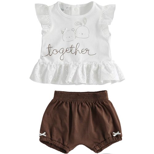 Cotton jersey baby girl outfit - 44647