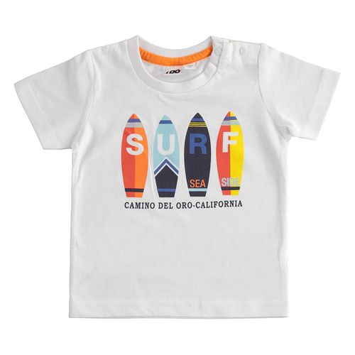 100% cotton boys t-shirt with surf print - 44688