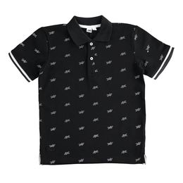 Boy's short sleeve polo shirt with all over pattern - 44409