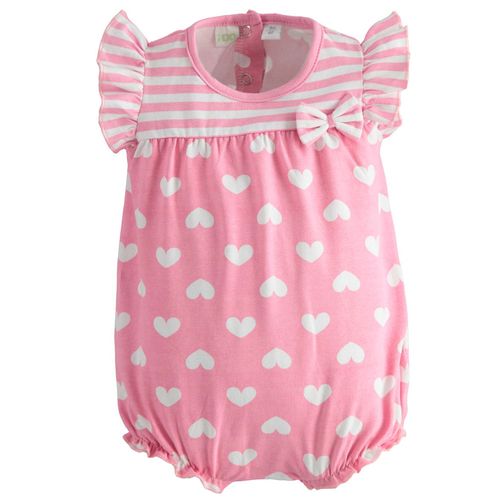 Baby girl romper beachwear line with hearts - 44652