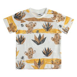 100% cotton T-shirt all over cactus - 44673