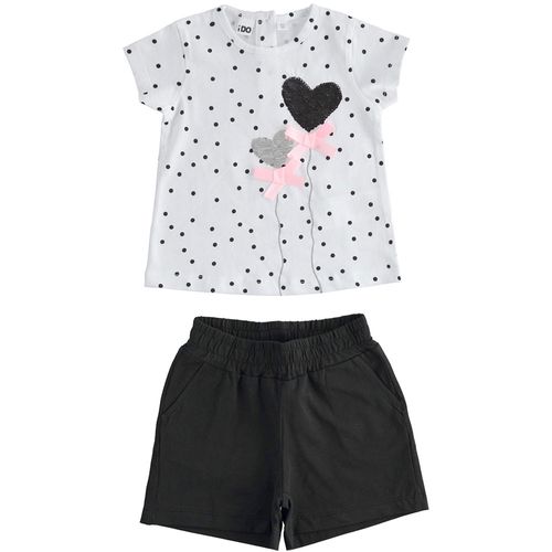 T-shirt with sequin balloons and short trousers set - 44788