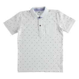 Short-sleeved piquet polo shirt with pocket for boys - 44802