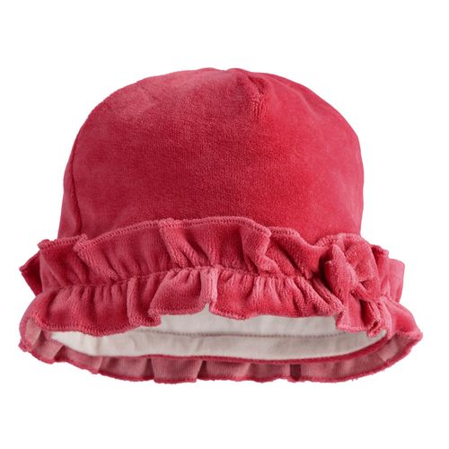 Baby girl hat with ruffles