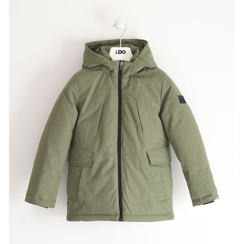 Boy's parka in technical fabric