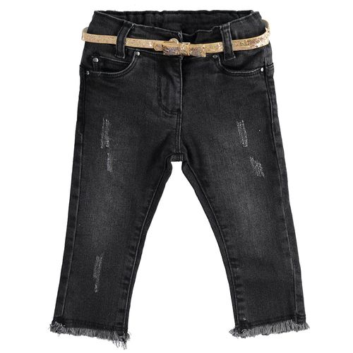 Little girl jeans with belt