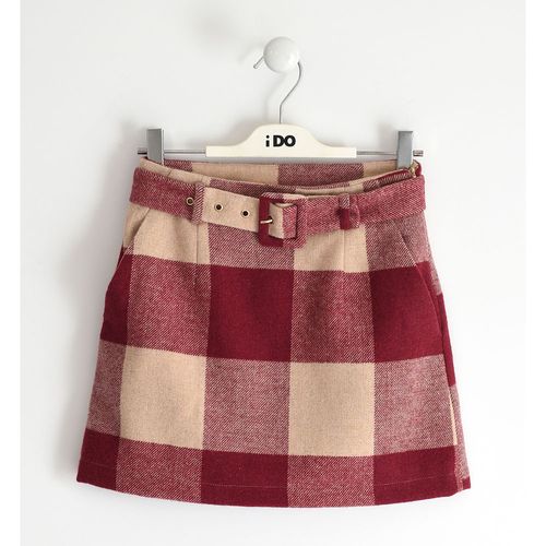 Check patterned girl skirt