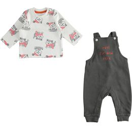 Baby boy outfit with t-shirt and dungarees