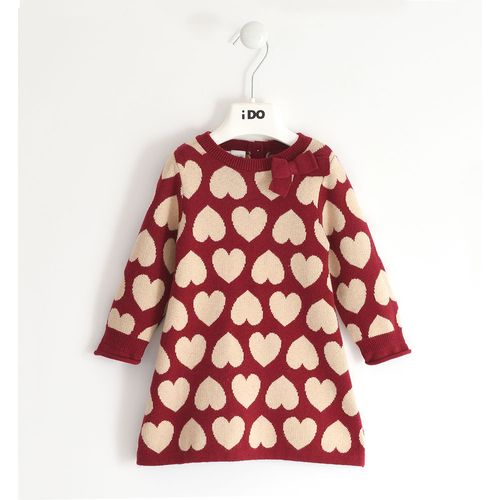 Girl dress with hearts