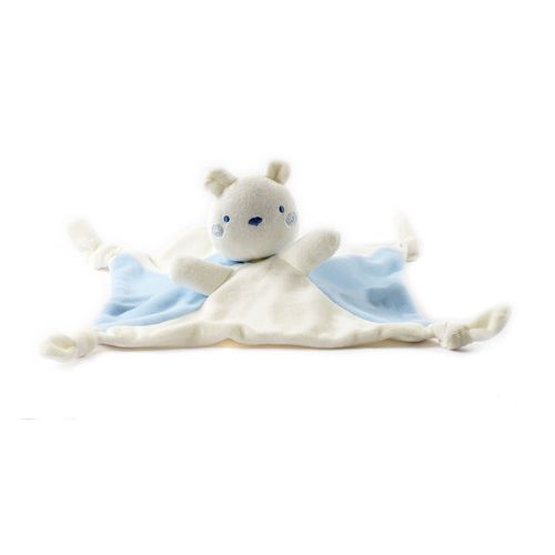Newborn baby doudou with teddy bear